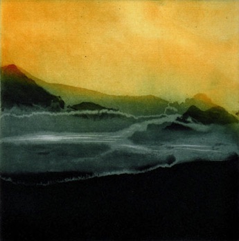 MORNING MIST
etching with aquatint & spitbite 150 x 150 mm edition 30
